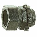 Abb Steel City TC215-SC-1 Non-Insulated Conduit Connector, 1-1/2 in Compression, 2-1/16 in OD, Zinc 02315